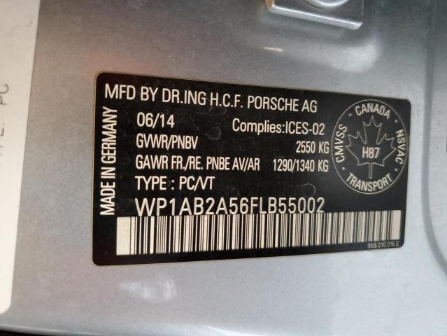 2015 PORSCHE MACAN S WP1AB2A56FLB55002