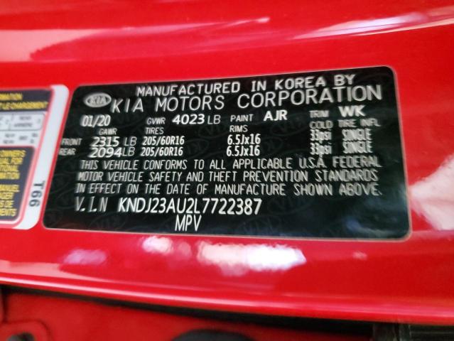 2020 KIA SOUL LX KNDJ23AU2L7722387