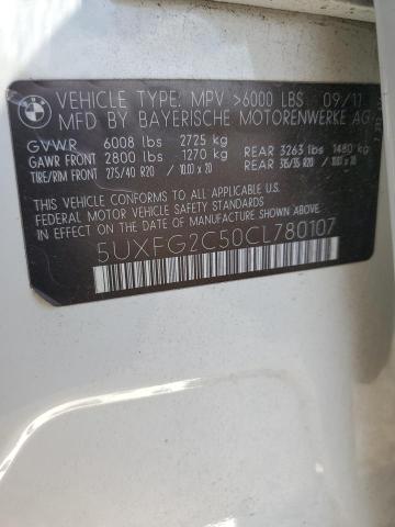 2012 BMW X6 XDRIVE3 - 5UXFG2C50CL780107