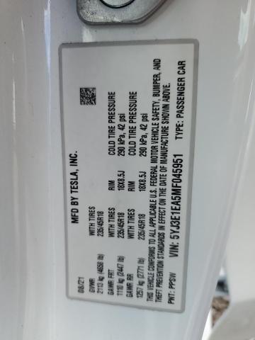 2021 TESLA MODEL 3 #3293450410