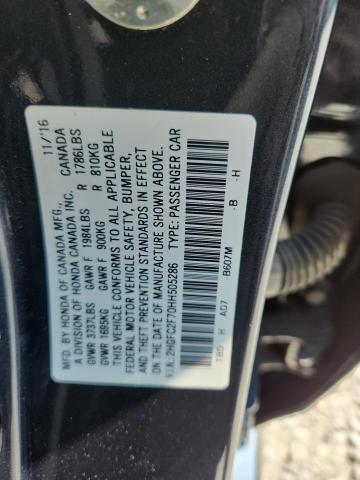 2017 HONDA CIVIC EX 2HGFC2F70HH505286