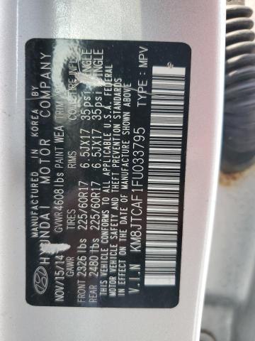 2015 HYUNDAI TUCSON GLS KM8JTCAF1FU033795
