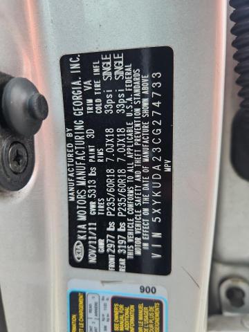 2012 KIA SORENTO EX - 5XYKUDA23CG274733