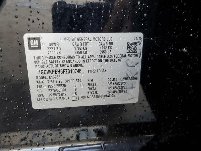 2015 CHEVROLET SILVERADO 1GCVKPEH6FZ310746
