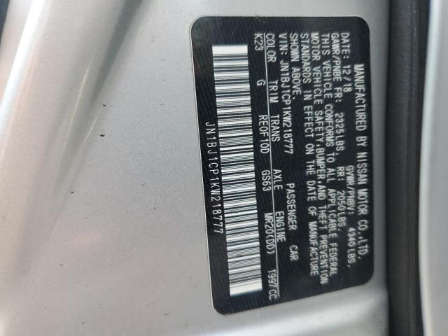 2019 NISSAN ROGUE SPOR JN1BJ1CP1KW218777