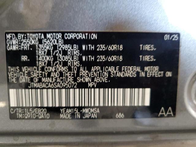 2025 TOYOTA BZ4X XLE JTMABACA6SA095072