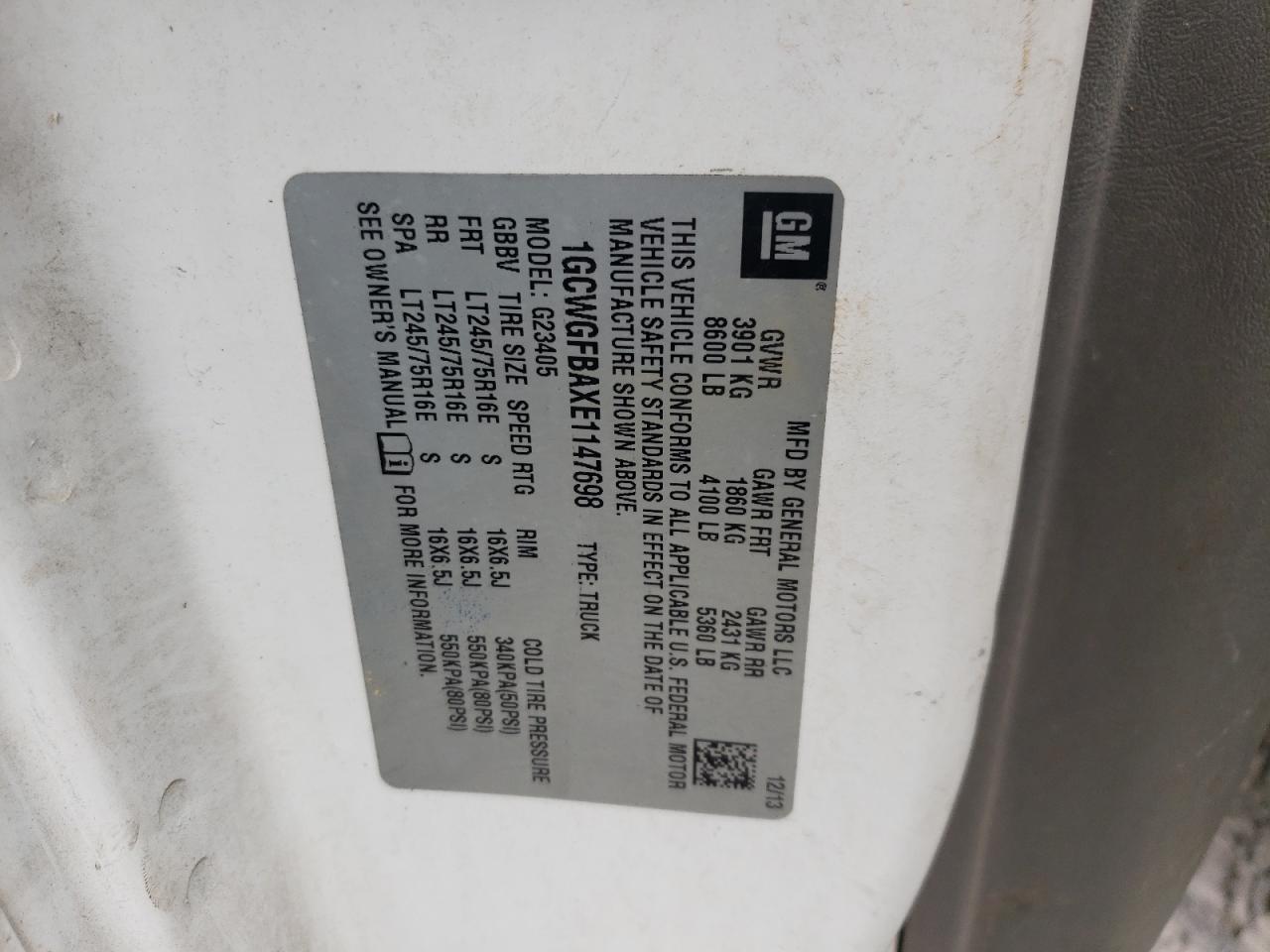 CHEVROLET EXPRESS G2