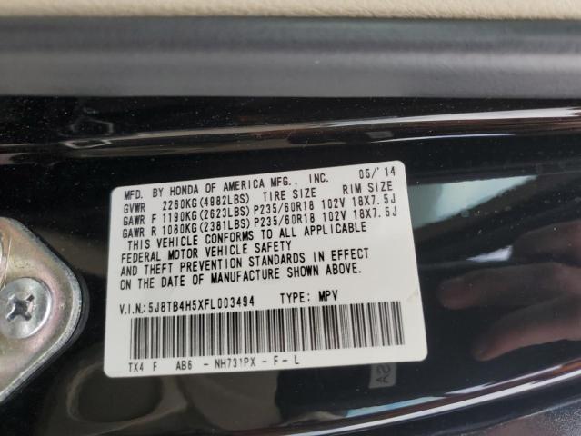 2015 ACURA RDX TECHNOLOGY 5J8TB4H5XFL003494