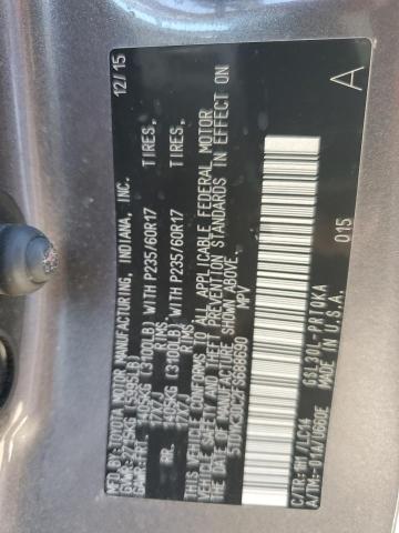 2015 TOYOTA SIENNA XLE 5TDYK3DC2FS688690