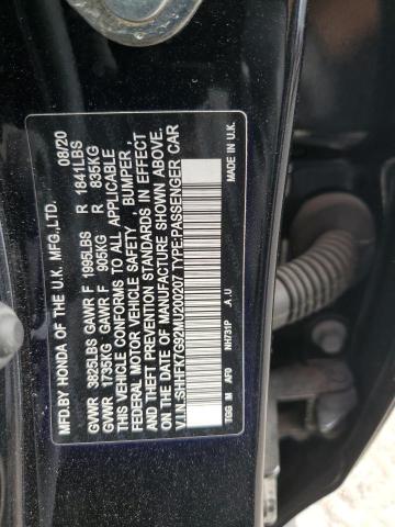 2021 HONDA CIVIC SPOR - SHHFK7G92MU200207