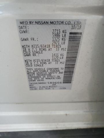 2019 NISSAN PATHFINDER - 5N1DR2MM8KC589666