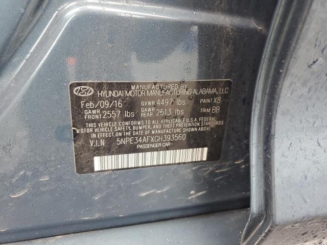 2016 HYUNDAI SONATA SPO 5NPE34AFXGH393560