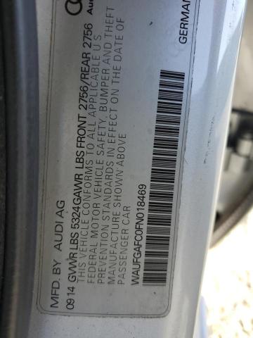 2015 AUDI A6 PREMIUM PLUS WAUFGAFC0FN018469