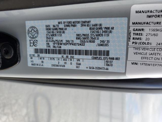 2023 FORD F150 SUPER 1FTEW1EP7PKE72422