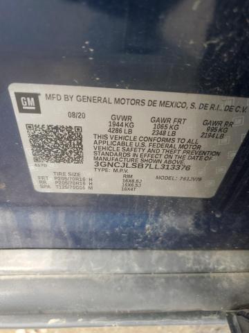 2020 CHEVROLET TRAX 1LT 3GNCJLSB7LL313376