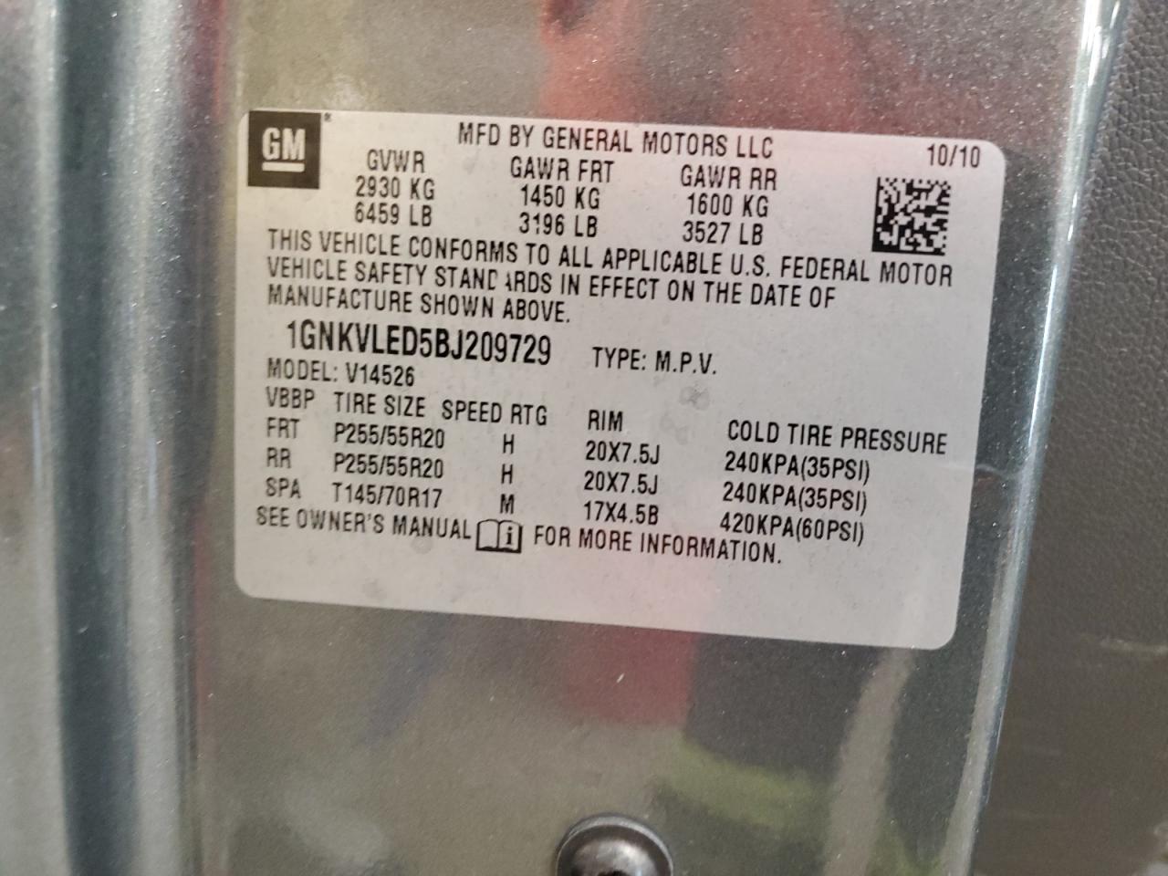 CHEVROLET TRAVERSE LTZ