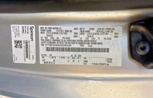 2017 FORD F250 SUPER 1FTBF2A69HEE45339