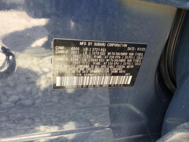 2023 SUBARU ASCENT LIM 4S4WMAUD2P3416427