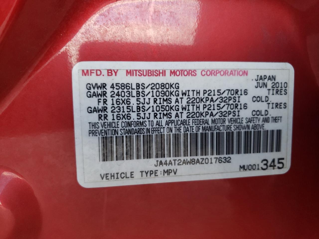 MITSUBISHI OUTLANDER ES