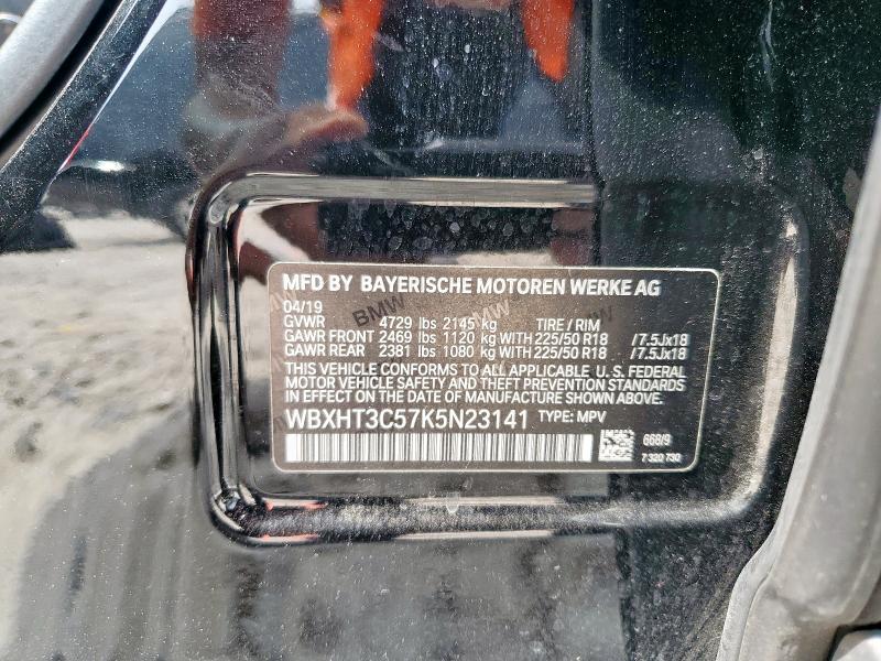 2019 BMW X1 XDRIVE2 WBXHT3C57K5N23141