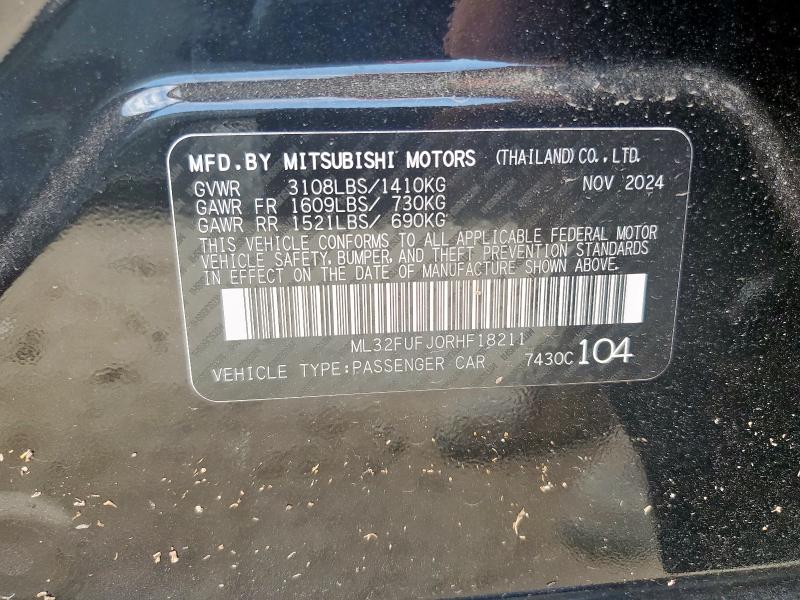 2024 MITSUBISHI MIRAGE G4 ES ML32FUFJ0RHF18211
