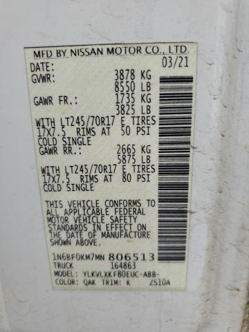 2021 NISSAN NV 1500 S 1N6BF0KM7MN806513