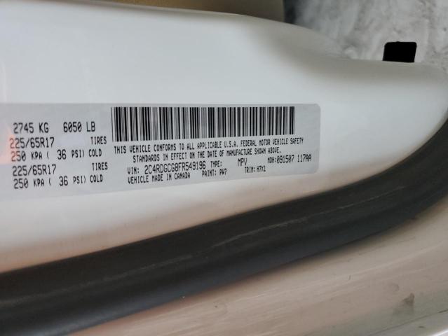 2015 DODGE GRAND CARA 2C4RDGCG8FR549196