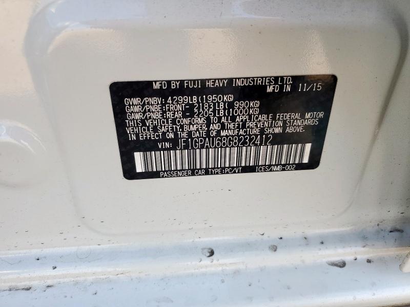 2016 SUBARU IMPREZA SP JF1GPAU68G8232412