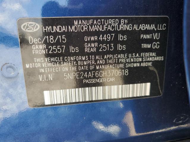 2016 HYUNDAI SONATA SE - 5NPE24AF6GH370618