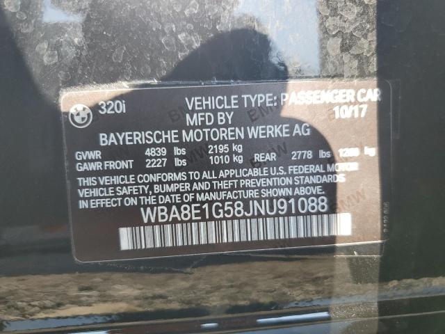 2018 BMW 320 I WBA8E1G58JNU91088