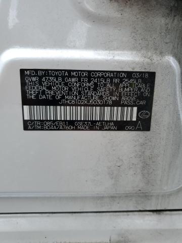 2018 LEXUS IS 300 JTHC81D2XJ5030178