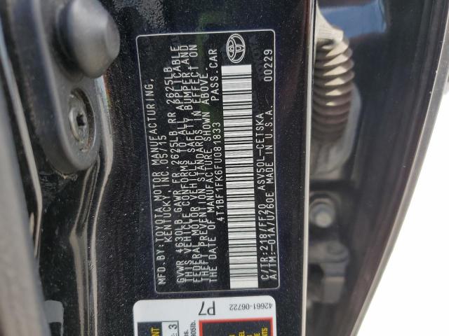 2015 TOYOTA CAMRY LE 4T1BF1FK6FU081833