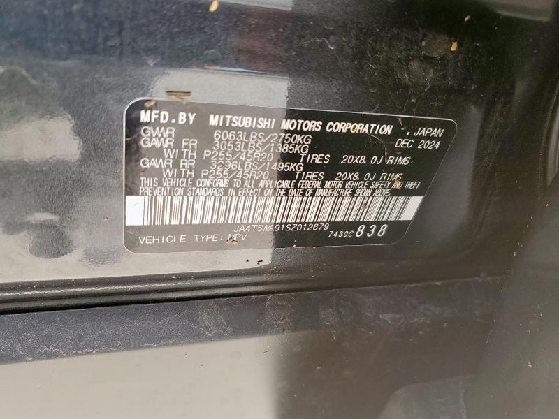 2025 MITSUBISHI OUTLANDER SEL JA4T5WA91SZ012679