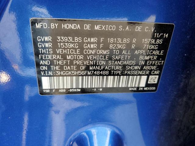 2015 HONDA FIT LX 3HGGK5H56FM748488
