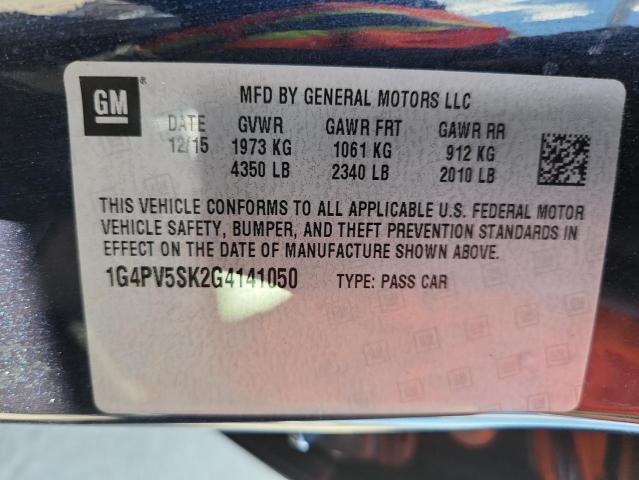 2016 BUICK VERANO 1SV 1G4PV5SK2G4141050