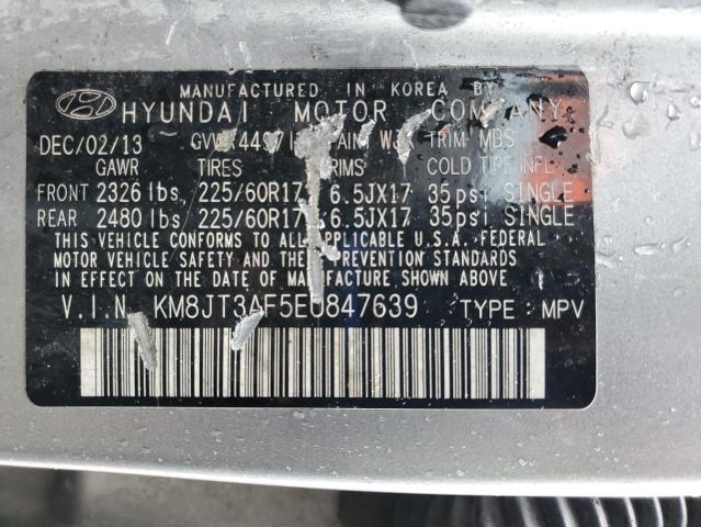 2014 HYUNDAI TUCSON GLS - KM8JT3AF5EU847639