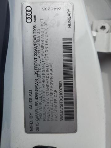 2016 AUDI A3 PREMIUM WAUA7GFFXG1007592