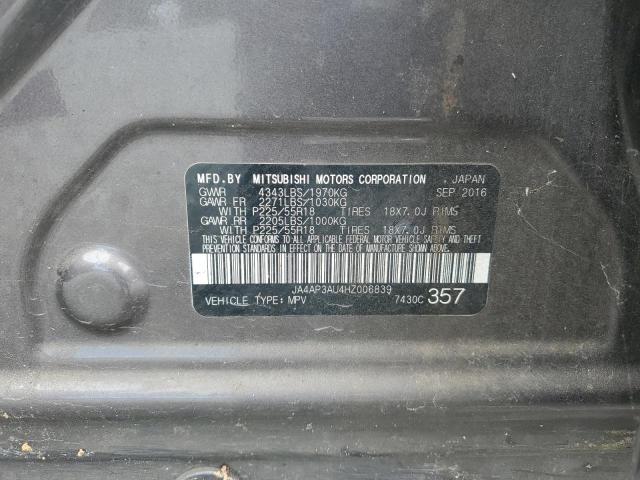 2017 MITSUBISHI OUTLANDER SPORT ES JA4AP3AU4HZ006839