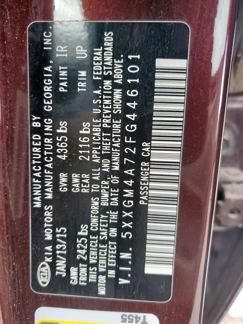 2015 KIA OPTIMA LX 5XXGM4A72FG446101