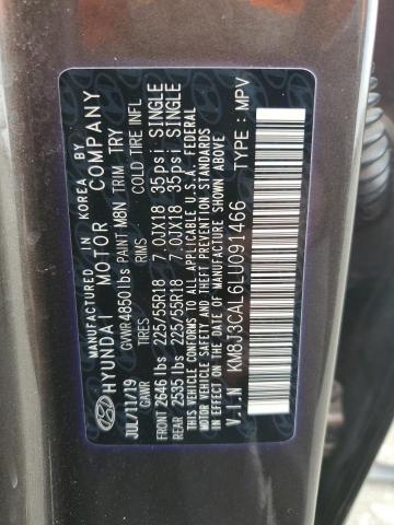 2020 HYUNDAI TUCSON LIMITED KM8J3CAL6LU091466