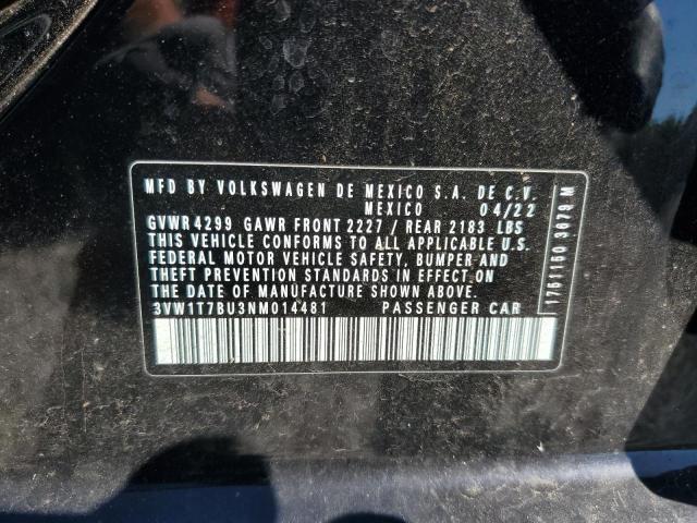 2022 VOLKSWAGEN JETTA GLI AUTOBAHN 3VW1T7BU3NM014481