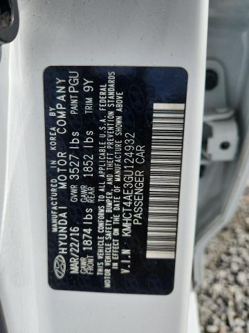 2016 HYUNDAI ACCENT SE KMHCT4AE3GU124932
