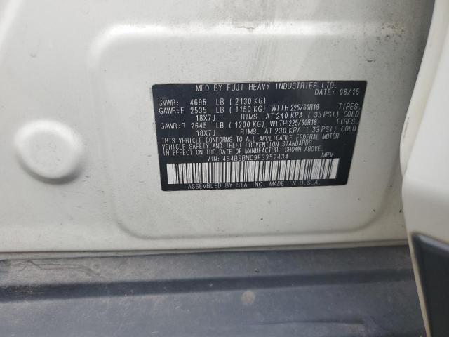 2015 SUBARU OUTBACK 2. 4S4BSBNC9F3352434