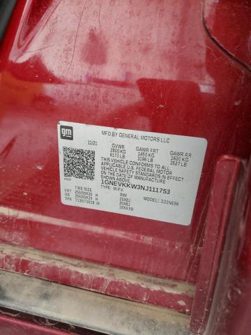2022 CHEVROLET TRAVERSE P 1GNEVKKW3NJ111753