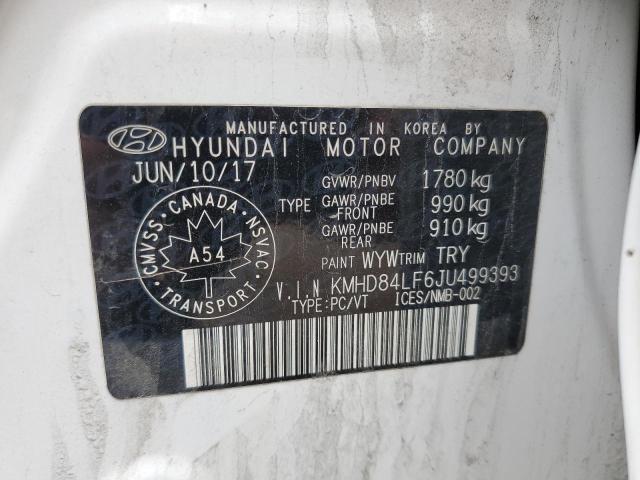 2018 HYUNDAI ELANTRA SE KMHD84LF6JU499393