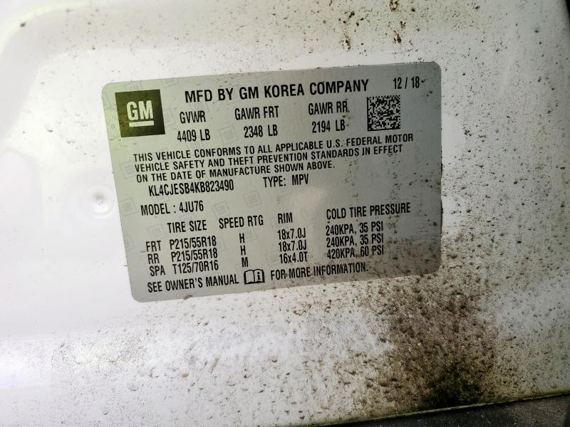 2019 BUICK ENCORE PRE - KL4CJESB4KB823490