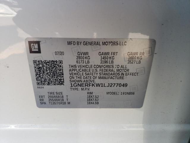 2020 CHEVROLET TRAVERSE L - 1GNERFKW1LJ277049