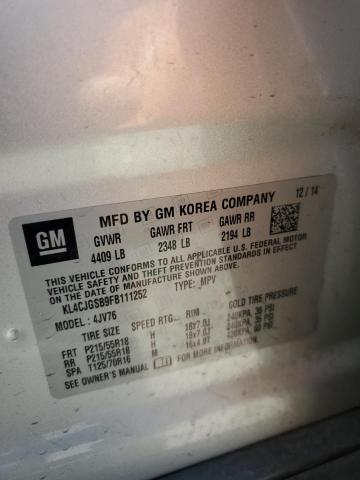 2015 BUICK ENCORE KL4CJGSB9FB111252
