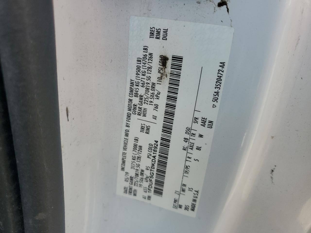 FORD F-550 SUPER DUTY