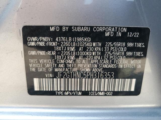 2023 SUBARU CROSSTREK JF2GTHNC5PH316353